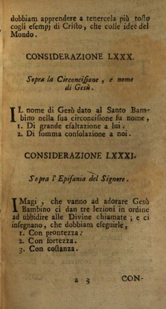 Considerazioni E Discorsi Famigliari, E Morali : A comodo di chi voglia ogni giorno fissare il pensiero in qualche Verità eterna, E Ad Uso De' Reverendi Parrochi Dall' Altare E de' Direttori di Congregazioni, e di Esercizj spirituali, 10