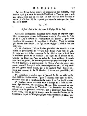 § IV. Qu'il faut retrécir la côte entre le Piasiga & le cap.