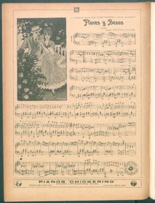 Flores y besos - [Partitura] : Valse
