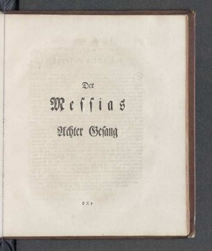 Der Messias Achter Gesang