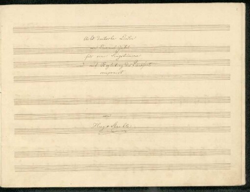 Lieder nach Emanuel Geibel