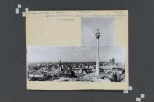 Gesamtansicht Großbaustelle Zentrum. Berlin, Mitte, Rathausstraße (bis 1951 Königstraße)/Karl-Liebknecht-straße/Spandauer Straße/Jüdenstraße