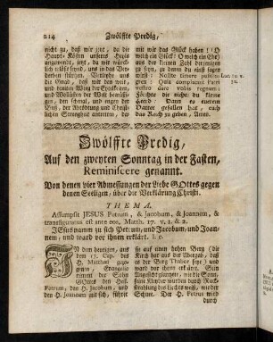 214-230, Zwölffte Predig.