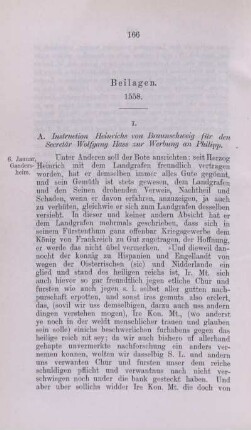 Beilagen. 1558.
