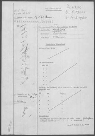 Roßfeld: Pfarrbericht 1963