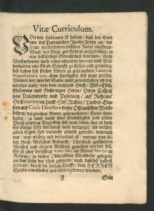 Vitae Curriculum