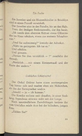 Liebliches Schlafmittel