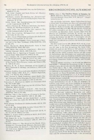 762-763 [Rezension] Collins, John Joseph, The Sibylline Oracles of Egyptian Judaism