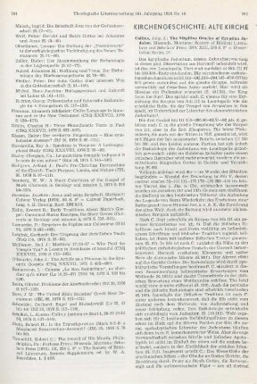 762-763 [Rezension] Collins, John Joseph, The Sibylline Oracles of Egyptian Judaism
