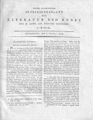1809-01-07 : 01. Stück [2. Heft]