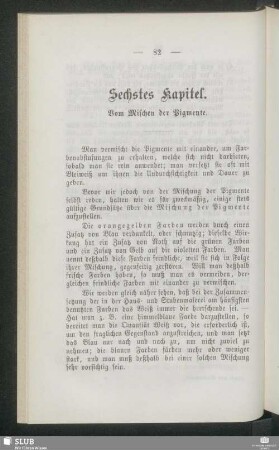 Sechstes Kapitel. Vom Mischen der Pigmente