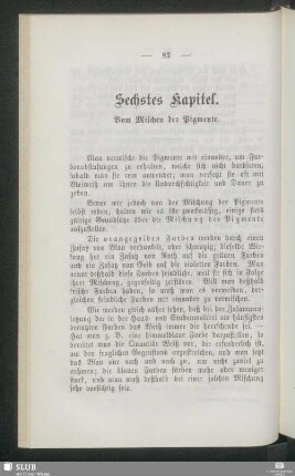 Sechstes Kapitel. Vom Mischen der Pigmente