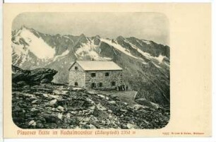 Zillergründl. Plauener Hütte im Kuchelmooskar