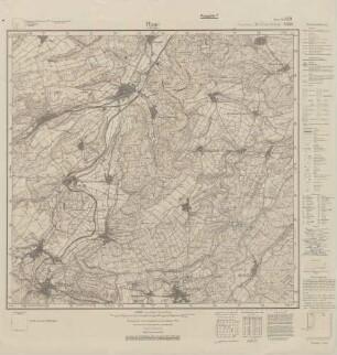 5231 (alte Nr.: 3058) Plaue in Thüringen, Meßtischblatt (4cm - Karte)