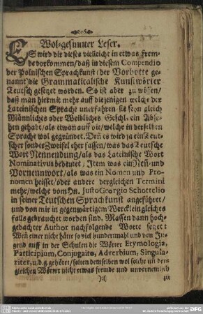 Wol-gesinnter Leser