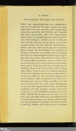 8. Kapitel. Notwendigkeit, Bedingtheit und Freiheit