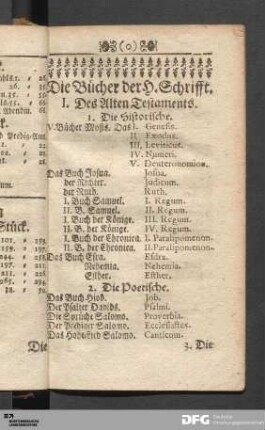 Die Bücher der H. Schrifft.