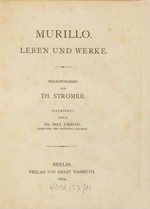 Murillo : Leben und Werke