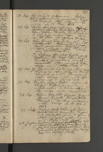 Bürgerbuch der Stadt Zeitz - 1701-1801