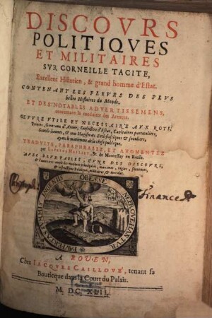 Discours politiques et Militaires sur Corneille Tacite