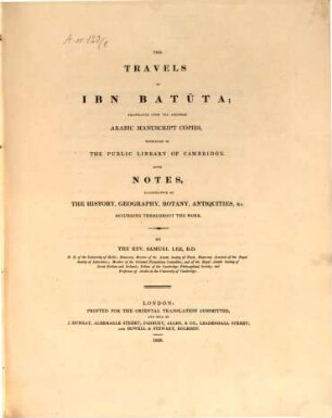 The travels of Ibn Battuta