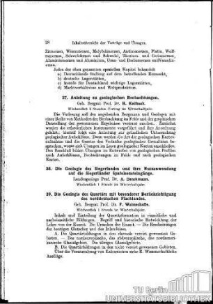 37. Anleitung zu geologischen Beobachtungen