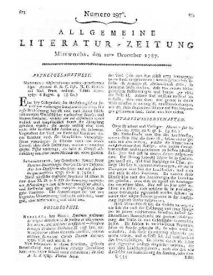 Simmons, S. F.: Bemerkungen über die Cur des Trippers. Aus d. Engl. übers. und mit Anm. vers. Schweinfurt: Grießbach 1787