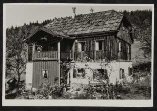 Hofmannsthals Sommerfrische-Aufenthalt, Haus in Aussee, Obertressen 6, von der Seite