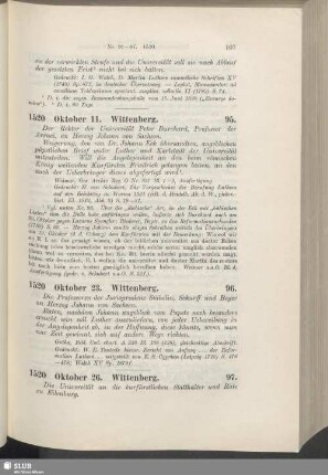 96. 1520, Oktober 23. Wittenberg