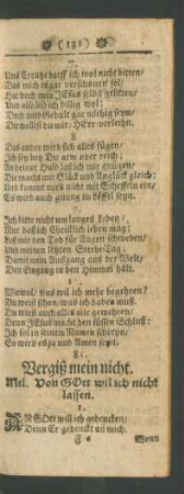85. Vergiß mein nicht