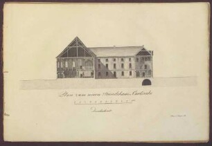 Plan zum neuen Staendehaus in Carlsruhe: Durchschnitt