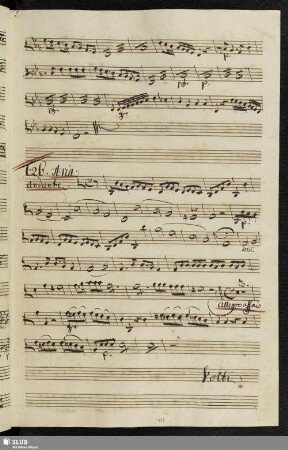 626. Aria: Talor sei venti fischiano / Salieri, A.