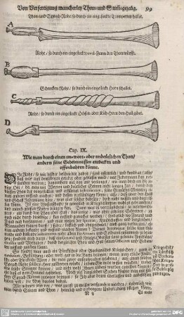 Caput IX. Wie man durch einen un-wort- oder undeutlichen Thon/ andern seine Geheimnussen entdecken und offenbahren könne.