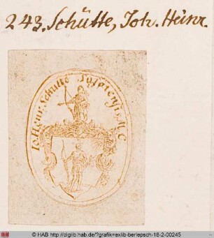 Wappen des Johann Heinrich Schütte
