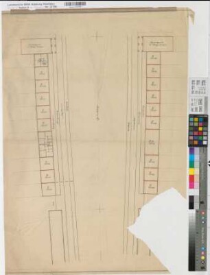Münster (Münster) Grüner Grund Lageplan (1927) (1 : 500) 73 x 85 Zeichnung Wohnungsgesellschaft Münsterland