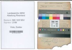 Entnazifizierung Gustav Voss , geb. 07.04.1901 (Lehrer)