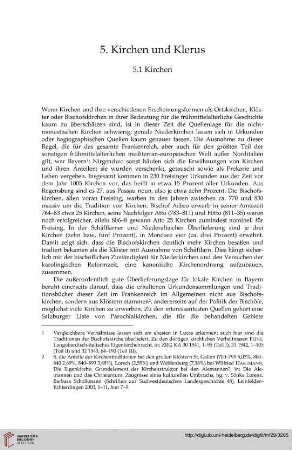 5. Kirchen und Klerus
