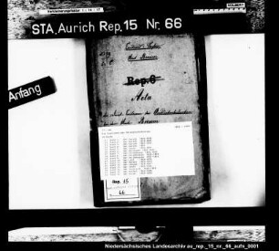 Die Kautionen der Amtsunterbedienten, Amt Berum