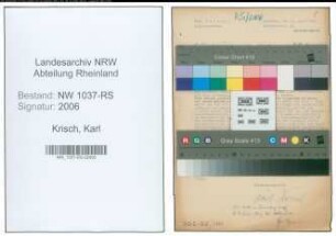 Entnazifizierung Karl Krisch , geb. 21.09.1894 (Polizeibeamter)
