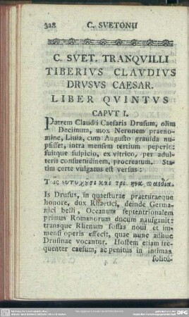 Tiberius Claudius Drusus Caesar. Liber Quintus
