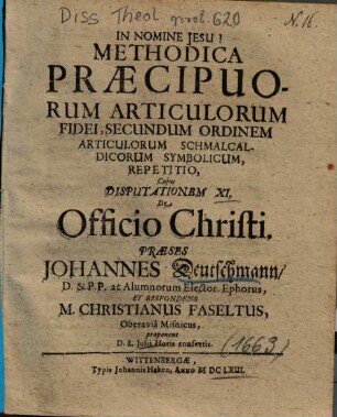 De Officio Christi