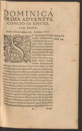 Dominica Prima Adventus ...