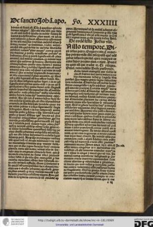 Johannis ultimi. [I]n illo tempore Dixit Iesus...