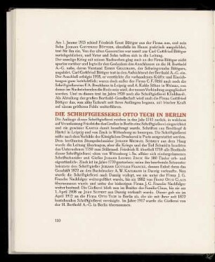 Die Schriftgiesserei Otto Tech in Berlin