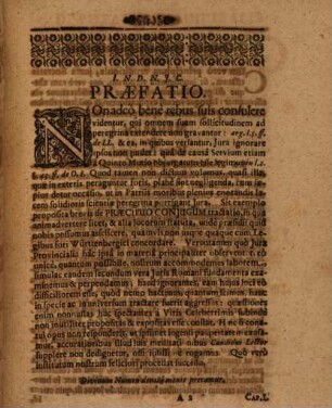 Disputatio Inauguralis De Præcipuo Conjugum, sive Von dem Vorauß der Eheleute