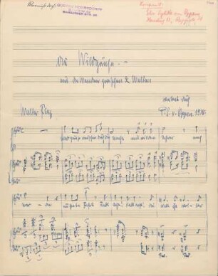Die Wildgänse - aus der Wanderer zwischen zwei Welten