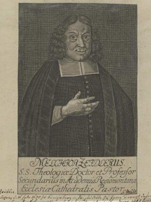 Bildnis des Melchior Zeidlerus