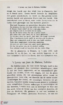 ‘t Leven van Joan de Mabuse, Schilder