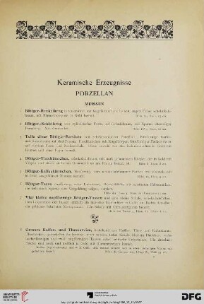 Keramische Erzeugnisse (Nr. 1-277)
