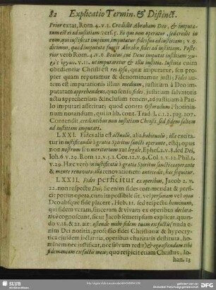 LXXI. Fides alia est actualis, alia habitualis …